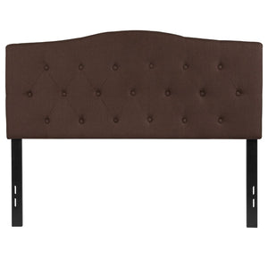 English Elm Cambridge Tufted Upholstered Full Size Headboard for Stylish Bedroom Makeover & Comfortable Living Dark Brown In Stock. Usually ships in 24 - 48 business hours HG-HB1708-F-DBR-GG