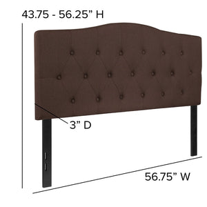 English Elm Cambridge Tufted Upholstered Full Size Headboard for Stylish Bedroom Makeover & Comfortable Living Dark Brown In Stock. Usually ships in 24 - 48 business hours HG-HB1708-F-DBR-GG