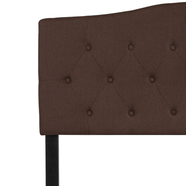 English Elm Cambridge Tufted Upholstered Full Size Headboard for Stylish Bedroom Makeover & Comfortable Living Dark Brown In Stock. Usually ships in 24 - 48 business hours HG-HB1708-F-DBR-GG