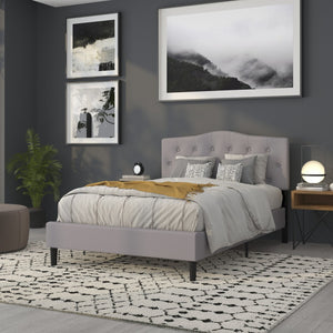 English Elm Cambridge Tufted Upholstered Full Size Headboard for Stylish Bedroom Makeover & Comfortable Living Light Gray In Stock. Usually ships in 24 - 48 business hours HG-HB1708-F-LG-GG