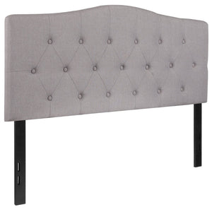 English Elm Cambridge Tufted Upholstered Full Size Headboard for Stylish Bedroom Makeover & Comfortable Living Light Gray In Stock. Usually ships in 24 - 48 business hours HG-HB1708-F-LG-GG