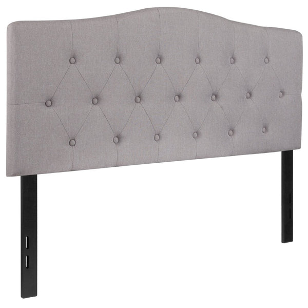 English Elm Cambridge Tufted Upholstered Full Size Headboard for Stylish Bedroom Makeover & Comfortable Living Light Gray In Stock. Usually ships in 24 - 48 business hours HG-HB1708-F-LG-GG