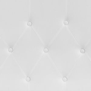 English Elm Cambridge Tufted Upholstered Full Size Headboard for Stylish Bedroom Makeover & Comfortable Living White In Stock. Usually ships in 24 - 48 business hours HG-HB1708-F-W-GG