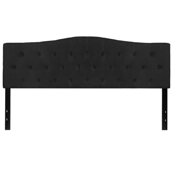 English Elm Cambridge Tufted Upholstered Full Size Headboard for Stylish Bedroom Makeover & Comfortable Living Black In Stock. Usually ships in 24 - 48 business hours HG-HB1708-K-BK-GG