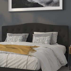 English Elm Cambridge Tufted Upholstered Full Size Headboard for Stylish Bedroom Makeover & Comfortable Living Black In Stock. Usually ships in 24 - 48 business hours HG-HB1708-K-BK-GG