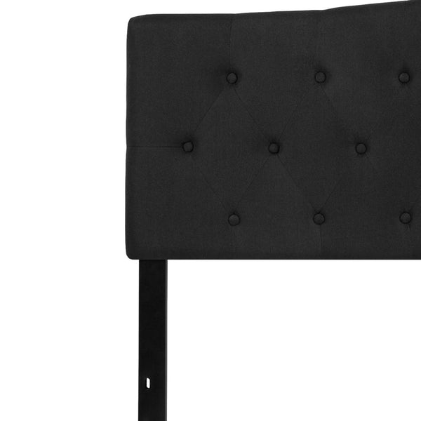English Elm Cambridge Tufted Upholstered Full Size Headboard for Stylish Bedroom Makeover & Comfortable Living Black In Stock. Usually ships in 24 - 48 business hours HG-HB1708-K-BK-GG
