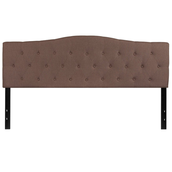 English Elm Cambridge Tufted Upholstered Full Size Headboard for Stylish Bedroom Makeover & Comfortable Living Camel In Stock. Usually ships in 24 - 48 business hours HG-HB1708-K-C-GG