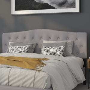 English Elm Cambridge Tufted Upholstered Full Size Headboard for Stylish Bedroom Makeover & Comfortable Living Light Gray In Stock. Usually ships in 24 - 48 business hours HG-HB1708-K-LG-GG