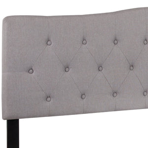 English Elm Cambridge Tufted Upholstered Full Size Headboard for Stylish Bedroom Makeover & Comfortable Living Light Gray In Stock. Usually ships in 24 - 48 business hours HG-HB1708-K-LG-GG