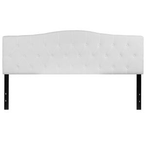 English Elm Cambridge Tufted Upholstered Full Size Headboard for Stylish Bedroom Makeover & Comfortable Living White In Stock. Usually ships in 24 - 48 business hours HG-HB1708-K-W-GG