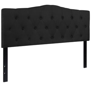 English Elm Cambridge Tufted Upholstered Full Size Headboard for Stylish Bedroom Makeover & Comfortable Living Black In Stock. Usually ships in 24 - 48 business hours HG-HB1708-Q-BK-GG