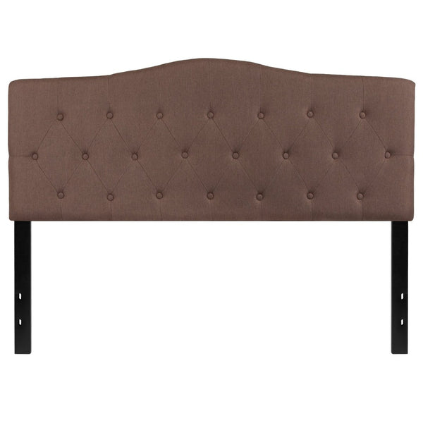 English Elm Cambridge Tufted Upholstered Full Size Headboard for Stylish Bedroom Makeover & Comfortable Living Camel In Stock. Usually ships in 24 - 48 business hours HG-HB1708-Q-C-GG
