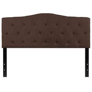 English Elm Cambridge Tufted Upholstered Full Size Headboard for Stylish Bedroom Makeover & Comfortable Living Dark Brown In Stock. Usually ships in 24 - 48 business hours HG-HB1708-Q-DBR-GG