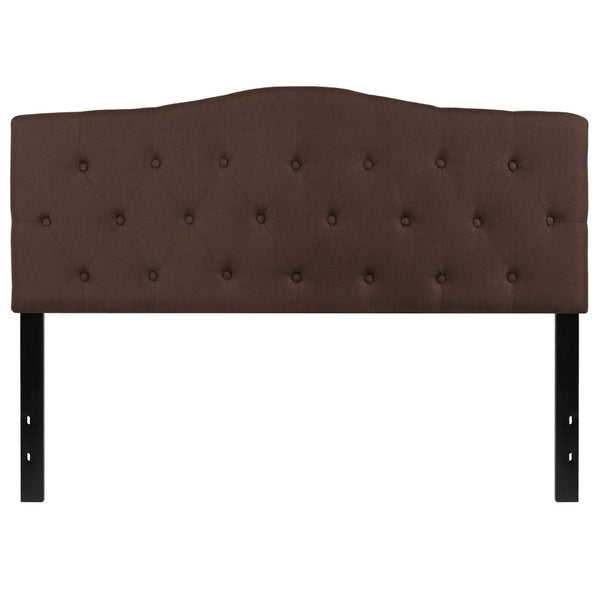 English Elm Cambridge Tufted Upholstered Full Size Headboard for Stylish Bedroom Makeover & Comfortable Living Dark Brown In Stock. Usually ships in 24 - 48 business hours HG-HB1708-Q-DBR-GG