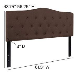English Elm Cambridge Tufted Upholstered Full Size Headboard for Stylish Bedroom Makeover & Comfortable Living Dark Brown In Stock. Usually ships in 24 - 48 business hours HG-HB1708-Q-DBR-GG