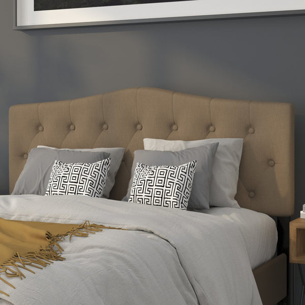 English Elm Cambridge Tufted Upholstered Full Size Headboard for Stylish Bedroom Makeover & Comfortable Living Dark Brown In Stock. Usually ships in 24 - 48 business hours HG-HB1708-Q-DBR-GG