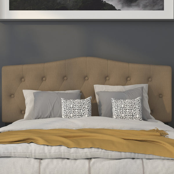 English Elm Cambridge Tufted Upholstered Full Size Headboard for Stylish Bedroom Makeover & Comfortable Living Dark Brown In Stock. Usually ships in 24 - 48 business hours HG-HB1708-Q-DBR-GG