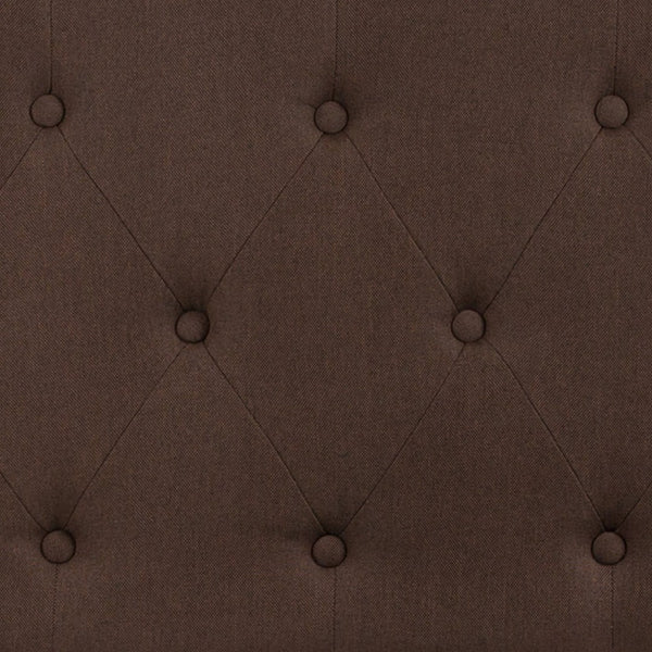 English Elm Cambridge Tufted Upholstered Full Size Headboard for Stylish Bedroom Makeover & Comfortable Living Dark Brown In Stock. Usually ships in 24 - 48 business hours HG-HB1708-Q-DBR-GG