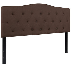 English Elm Cambridge Tufted Upholstered Full Size Headboard for Stylish Bedroom Makeover & Comfortable Living Dark Brown In Stock. Usually ships in 24 - 48 business hours HG-HB1708-Q-DBR-GG