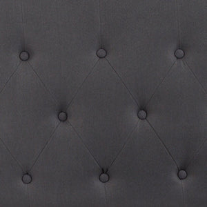 English Elm Cambridge Tufted Upholstered Full Size Headboard for Stylish Bedroom Makeover & Comfortable Living Dark Gray In Stock. Usually ships in 24 - 48 business hours HG-HB1708-Q-DG-GG