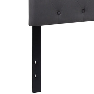 English Elm Cambridge Tufted Upholstered Full Size Headboard for Stylish Bedroom Makeover & Comfortable Living Dark Gray In Stock. Usually ships in 24 - 48 business hours HG-HB1708-Q-DG-GG