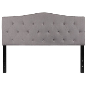 English Elm Cambridge Tufted Upholstered Full Size Headboard for Stylish Bedroom Makeover & Comfortable Living Light Gray In Stock. Usually ships in 24 - 48 business hours HG-HB1708-Q-LG-GG