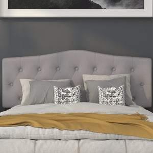English Elm Cambridge Tufted Upholstered Full Size Headboard for Stylish Bedroom Makeover & Comfortable Living Light Gray In Stock. Usually ships in 24 - 48 business hours HG-HB1708-Q-LG-GG