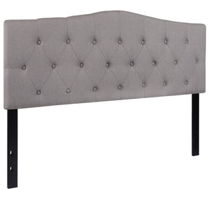 English Elm Cambridge Tufted Upholstered Full Size Headboard for Stylish Bedroom Makeover & Comfortable Living Light Gray In Stock. Usually ships in 24 - 48 business hours HG-HB1708-Q-LG-GG