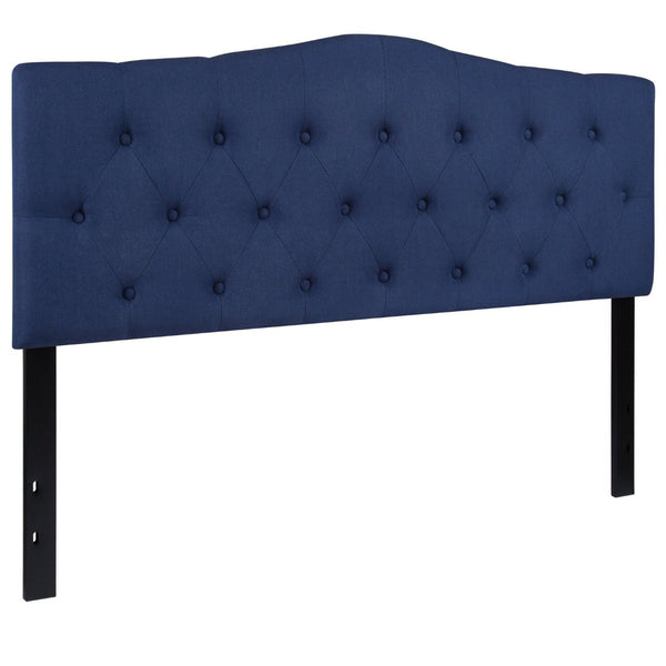 English Elm Cambridge Tufted Upholstered Full Size Headboard for Stylish Bedroom Makeover & Comfortable Living Navy In Stock. Usually ships in 24 - 48 business hours HG-HB1708-Q-N-GG