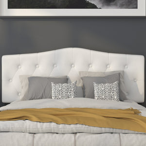 English Elm Cambridge Tufted Upholstered Full Size Headboard for Stylish Bedroom Makeover & Comfortable Living White In Stock. Usually ships in 24 - 48 business hours HG-HB1708-Q-W-GG