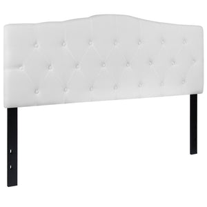 English Elm Cambridge Tufted Upholstered Full Size Headboard for Stylish Bedroom Makeover & Comfortable Living White In Stock. Usually ships in 24 - 48 business hours HG-HB1708-Q-W-GG