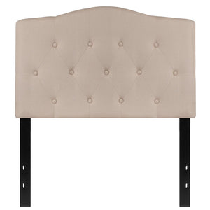 English Elm Cambridge Tufted Upholstered Full Size Headboard for Stylish Bedroom Makeover & Comfortable Living Beige In Stock. Usually ships in 24 - 48 business hours HG-HB1708-T-B-GG