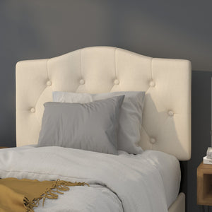 English Elm Cambridge Tufted Upholstered Full Size Headboard for Stylish Bedroom Makeover & Comfortable Living Beige In Stock. Usually ships in 24 - 48 business hours HG-HB1708-T-B-GG