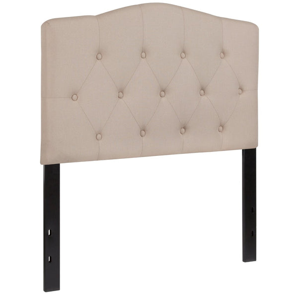 English Elm Cambridge Tufted Upholstered Full Size Headboard for Stylish Bedroom Makeover & Comfortable Living Beige In Stock. Usually ships in 24 - 48 business hours HG-HB1708-T-B-GG