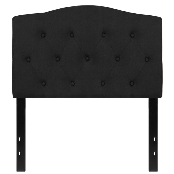 English Elm Cambridge Tufted Upholstered Full Size Headboard for Stylish Bedroom Makeover & Comfortable Living Black In Stock. Usually ships in 24 - 48 business hours HG-HB1708-T-BK-GG