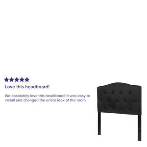 English Elm Cambridge Tufted Upholstered Full Size Headboard for Stylish Bedroom Makeover & Comfortable Living Black In Stock. Usually ships in 24 - 48 business hours HG-HB1708-T-BK-GG