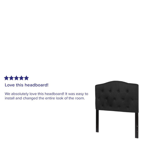 English Elm Cambridge Tufted Upholstered Full Size Headboard for Stylish Bedroom Makeover & Comfortable Living Black In Stock. Usually ships in 24 - 48 business hours HG-HB1708-T-BK-GG