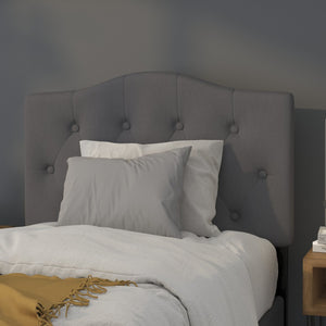 English Elm Cambridge Tufted Upholstered Full Size Headboard for Stylish Bedroom Makeover & Comfortable Living Dark Gray In Stock. Usually ships in 24 - 48 business hours HG-HB1708-T-DG-GG