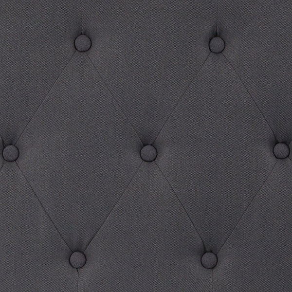 English Elm Cambridge Tufted Upholstered Full Size Headboard for Stylish Bedroom Makeover & Comfortable Living Dark Gray In Stock. Usually ships in 24 - 48 business hours HG-HB1708-T-DG-GG