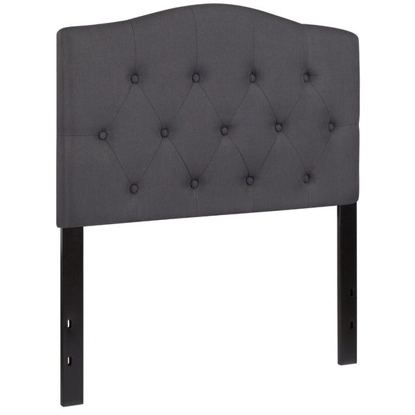 English Elm Cambridge Tufted Upholstered Full Size Headboard for Stylish Bedroom Makeover & Comfortable Living Dark Gray In Stock. Usually ships in 24 - 48 business hours HG-HB1708-T-DG-GG
