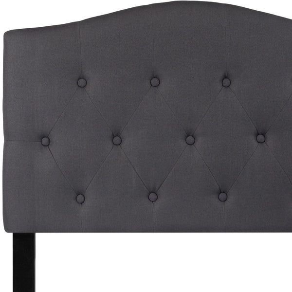 English Elm Cambridge Tufted Upholstered Full Size Headboard for Stylish Bedroom Makeover & Comfortable Living Dark Gray In Stock. Usually ships in 24 - 48 business hours HG-HB1708-T-DG-GG