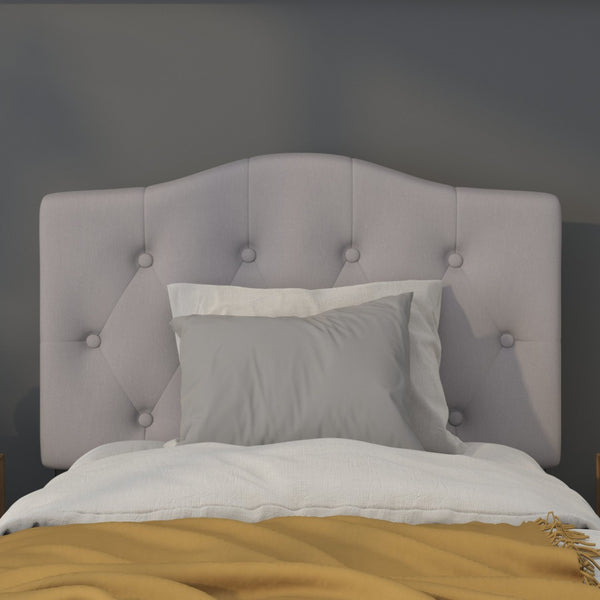 English Elm Cambridge Tufted Upholstered Full Size Headboard for Stylish Bedroom Makeover & Comfortable Living Light Gray In Stock. Usually ships in 24 - 48 business hours HG-HB1708-T-LG-GG
