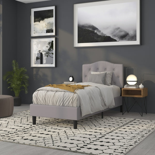 English Elm Cambridge Tufted Upholstered Full Size Headboard for Stylish Bedroom Makeover & Comfortable Living Light Gray In Stock. Usually ships in 24 - 48 business hours HG-HB1708-T-LG-GG