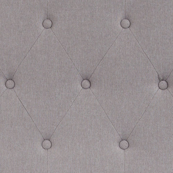 English Elm Cambridge Tufted Upholstered Full Size Headboard for Stylish Bedroom Makeover & Comfortable Living Light Gray In Stock. Usually ships in 24 - 48 business hours HG-HB1708-T-LG-GG