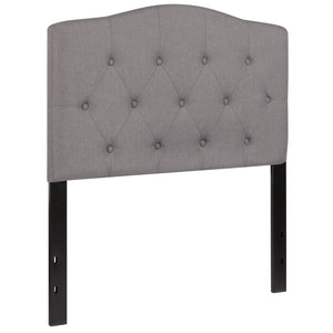 English Elm Cambridge Tufted Upholstered Full Size Headboard for Stylish Bedroom Makeover & Comfortable Living Light Gray In Stock. Usually ships in 24 - 48 business hours HG-HB1708-T-LG-GG