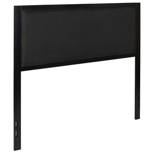 English Elm Melbourne Upholstered Full Size Headboard with Sleek Metal Frame and Contemporary Design Features Black In Stock. Usually ships in 24 - 48 business hours HG-HB1717-F-BK-GG