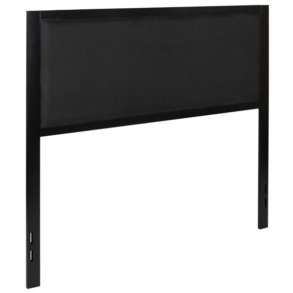 English Elm Melbourne Upholstered Full Size Headboard with Sleek Metal Frame and Contemporary Design Features Black In Stock. Usually ships in 24 - 48 business hours HG-HB1717-F-BK-GG