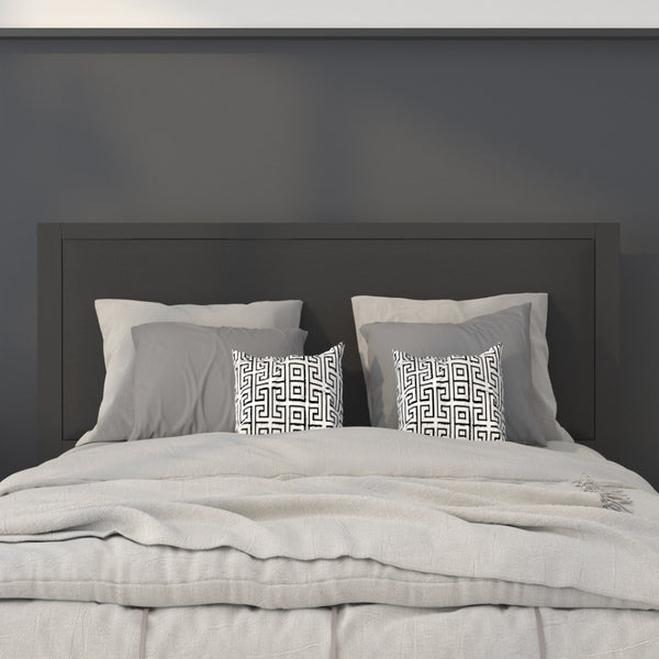 English Elm Melbourne Upholstered Full Size Headboard with Sleek Metal Frame and Contemporary Design Features Black In Stock. Usually ships in 24 - 48 business hours HG-HB1717-F-BK-GG