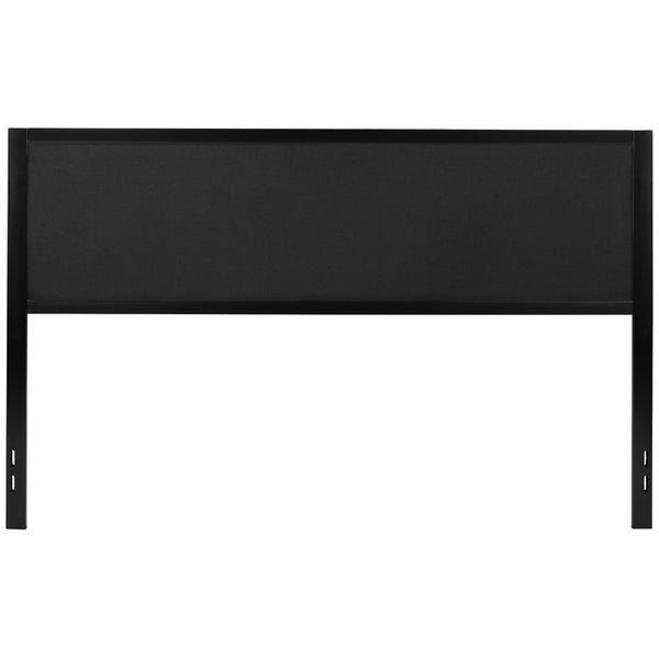 English Elm Melbourne Upholstered Full Size Headboard with Sleek Metal Frame and Contemporary Design Features Black In Stock. Usually ships in 24 - 48 business hours HG-HB1717-K-BK-GG