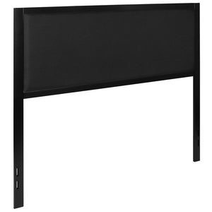 English Elm Melbourne Upholstered Full Size Headboard with Sleek Metal Frame and Contemporary Design Features Black In Stock. Usually ships in 24 - 48 business hours HG-HB1717-Q-BK-GG
